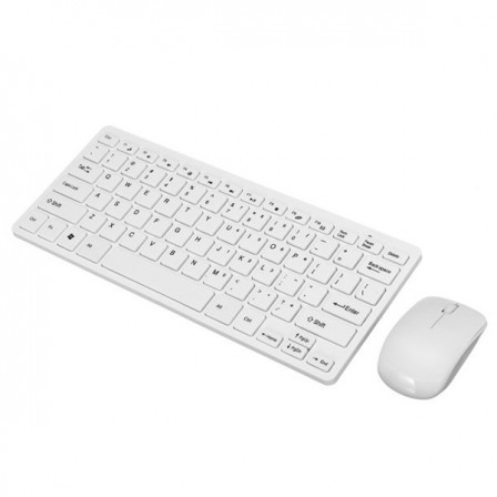 K03 White - Ultra-thin 2.4GHz Wireless Keyboard-Mouse Set